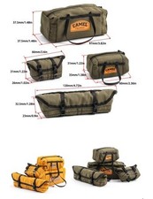 RC Camel Trophy UPGRADE EXTRAS 1/10 Roof top 4 Bag Luggage Holdalls Back pack