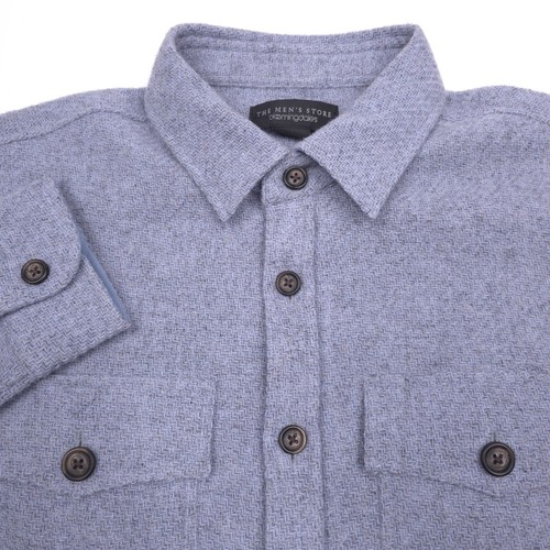 Bloomingdales wool overshirt - wool,