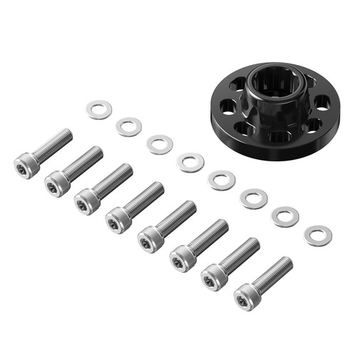 Crank hub bolt capture - hub, for