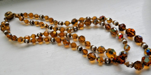 Double strand vintage amber - strand,