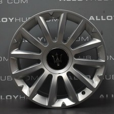 GENUINE MASERATI QUATTROPORTE 18" INCH 12 SPOKE SILVER ALLOY WHEELS X4 WINTER 