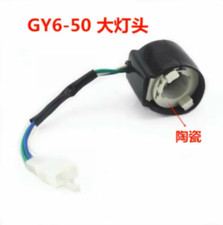 BA20D Headlight Bulb Socket Ignitor Wire GY6 -50 Chinese Scooter 1PC