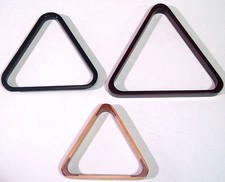 SNOOKER / POOL TRIANGLES IN VARIOUS COLOURS AND SIZES