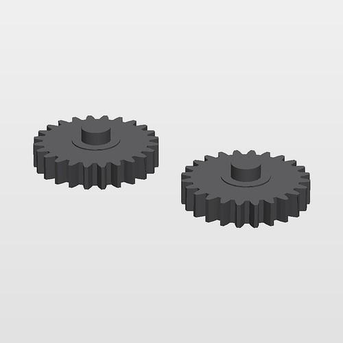 Seat belt presenter gear pair - seat,