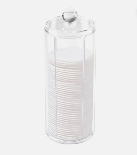 Acrylic cotton rounds holder - cotton,
