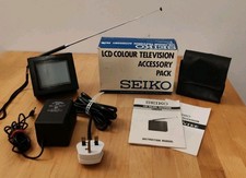Seiko LVD-204 - Vintage 80's Pocket LCD Colour TV + Accessory Pack