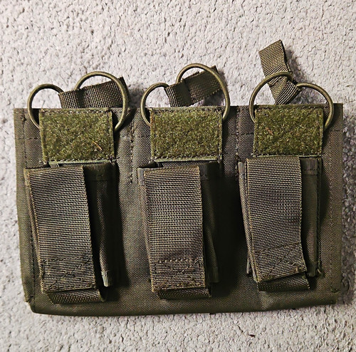 Olive green molle triple - olive,