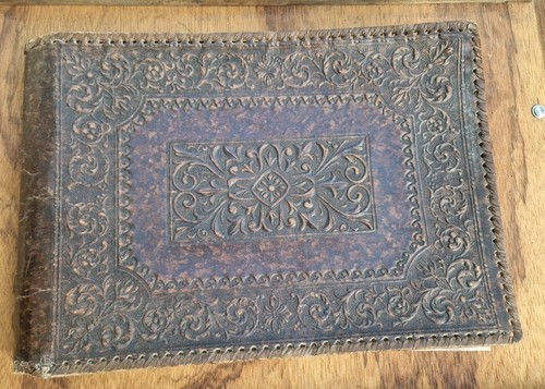Vintage tooled leather family - tooled,