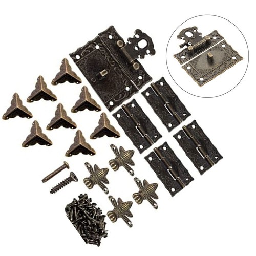 Antique cabinet hardware set - antique,