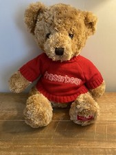 Fraser Bear Teddy Bear 16” Honey Brown House Of Fraser Christmas 2007 Red Jumper