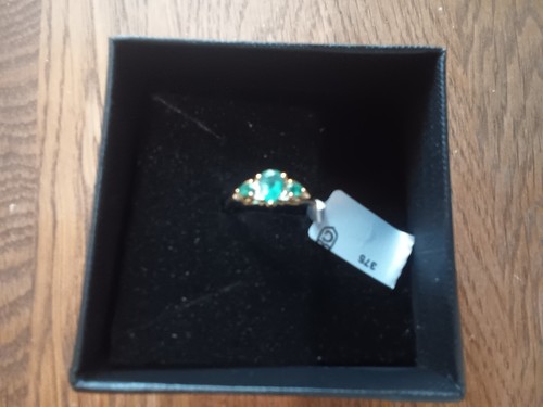 Zambian emerald ring - zambian, size