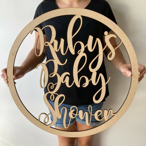 Personalised wooden name hoop - wooden,