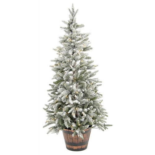Pre lit christmas tree snow - christmas,