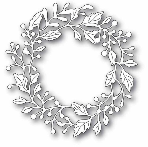 Leaves lace wreath metal - leaves,