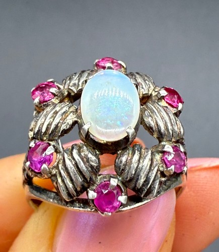 Antique art deco natural opal - deco,