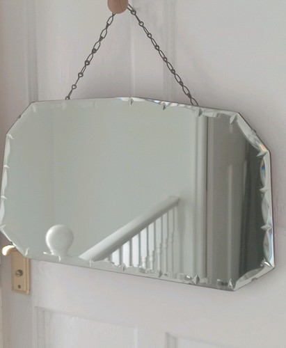 Vintage bevelled hangng wall - ,