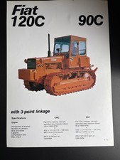 FIAT 120C, 90C CRAWLER TRACTOR SALES LEAFLET BROCHURE CLASSIC ITALIAN FARM MODEL