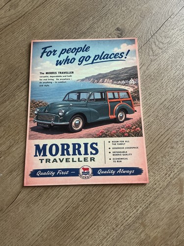 Morris traveller metal wall - morris,