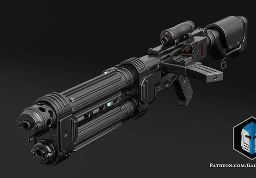 Blaster rifle 1 3d - e-22,
