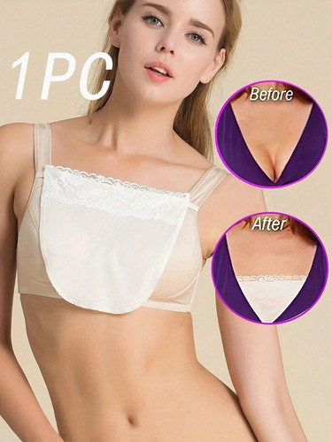 Lady lace clip mock - lace, clip-on