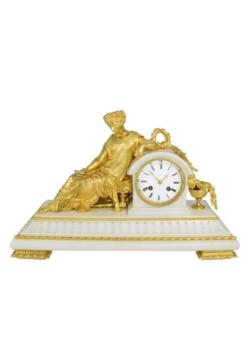 Women mirror fireplace clock - mirror,