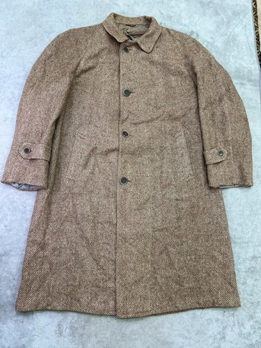 Vintage harris tweed overcoat - vintage,