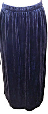 TOAST Blue Velvet Midi Skirt