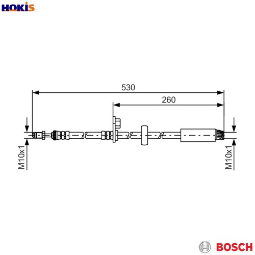 Brake hose 987 481 395 - hose,