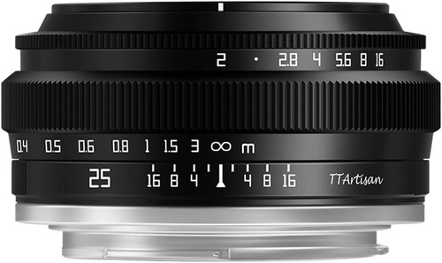 Ttartisan aps 25mm - aps-c, f2
