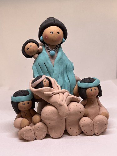 Indian clay sculpture - , kids