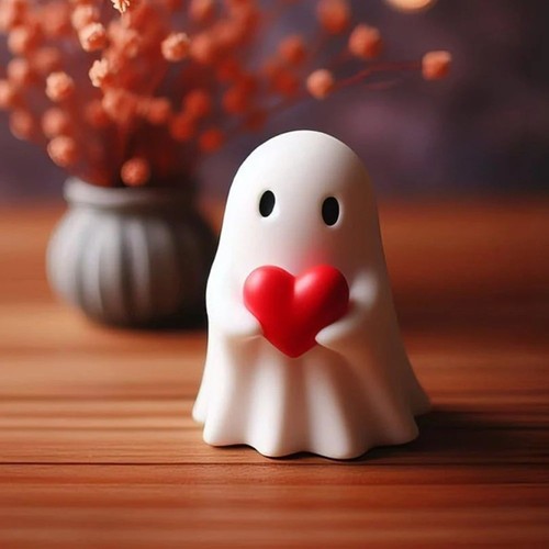 5cm white ghost halloween - 8.5cm,