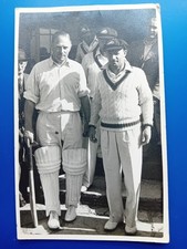   1948 Essex v Australian cricket team Don Bradman Postcard Size Photo 