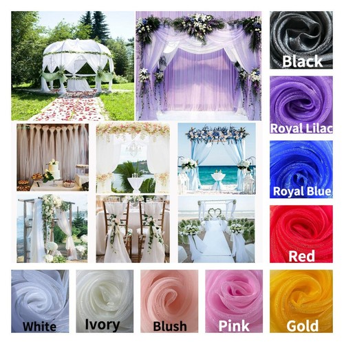 Sheer organza voile fabric - voile,