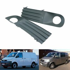 2x Front Bumper Fog Light Cover Grill Trim For VW T5 Transporter 2003-2009 L+R