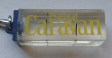 Vintage Retro Keyring Key Ring Practical Caravan bubble Plastic spirit level 