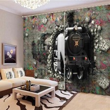 Train Passed Stone Wall 3D