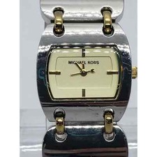 Michael Kors Ladies Gold Plated Steel Bracelet Watch MK3082 Needs a New Battery