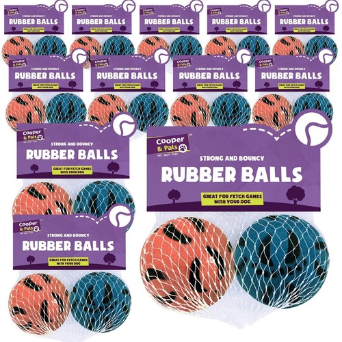 Rubber dog balls bouncy - rubber,