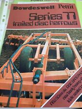 Dowdeswell Series 77 Trailed Disc Harrow Brochure