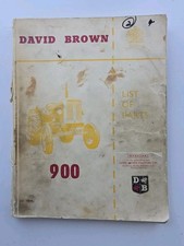 DAVID BROWN 900 TRACTOR PARTS CATALOGUE