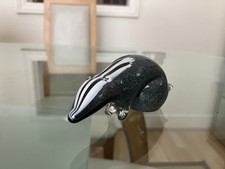 Langham Art Glass Black White