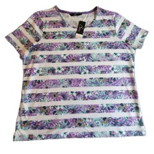 Bon Marche Floral Purple Top