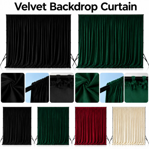 Velvet backdrop curtain - backdrop,