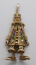 9ct Gold Articulated Clown