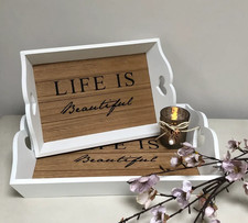 Large-Life Is Beautiful Wooden