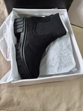 Chunky Boots Ankle Black Size