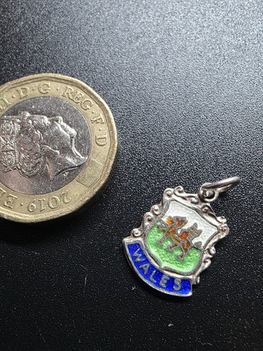Vintage silver enamel wales - vintage,