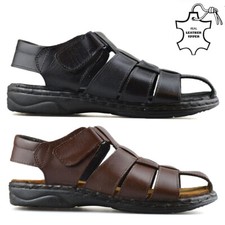 MENS LEATHER SANDALS TWIN