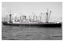 mc3067 - Shaw Savill Cargo Ship - Darro ,built 1957 ex Carnatic - photograph 6x4