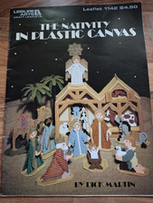 LEISURE ARTS CRAFT LEAFLET 1142 THE NATIVITY IN PLASTIC CANVAS